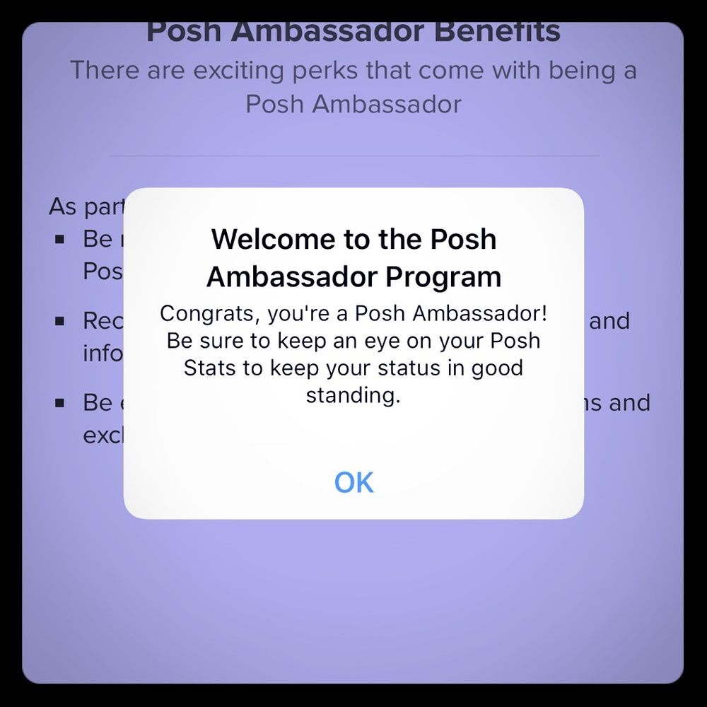 I am a Posh Ambassador!!!!